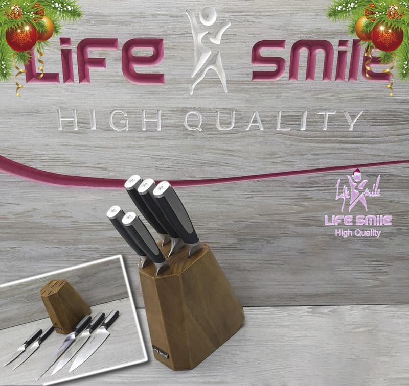 Ножи Life Smile , набор с подставкой 7 предметов — 1