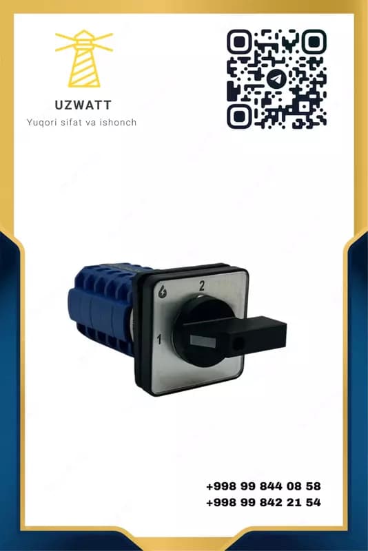 Переключатель ПКУЗ LW26-20 4G-10-75 — надёжный поворотный переключатель для управления цепями переменного и постоянного тока — 1