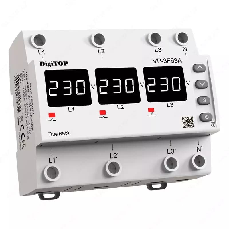Реле напряжения DigiTOP VP-3F63A M6W — 1