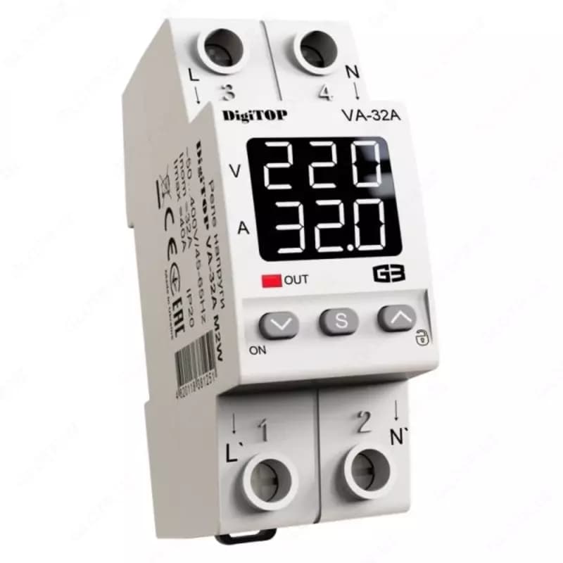 Реле напряжения DigiTOP VA-32A M2W — 1