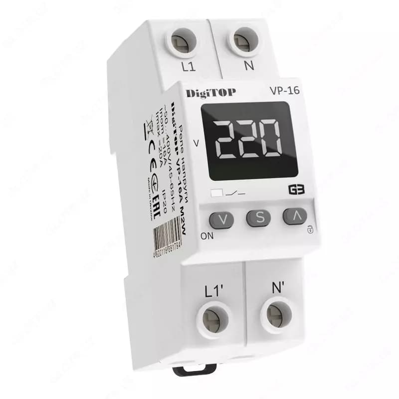 Реле напряжения DigiTOP VP-16A M2W — 1