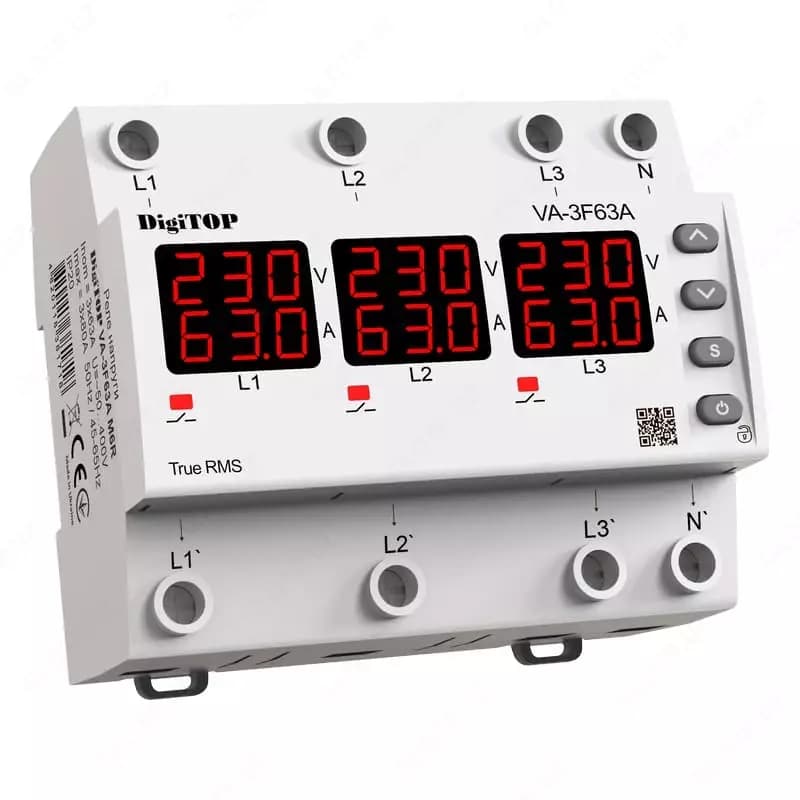 Реле напряжения DigiTOP VA-3F63A M6R — 1