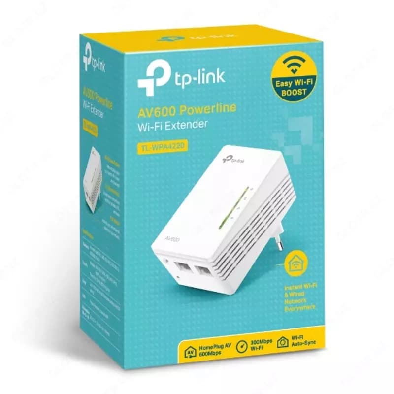 Комплект N300 Wi-Fi Powerline адаптеров TP-LINK TL-WPA4220KIT — 1