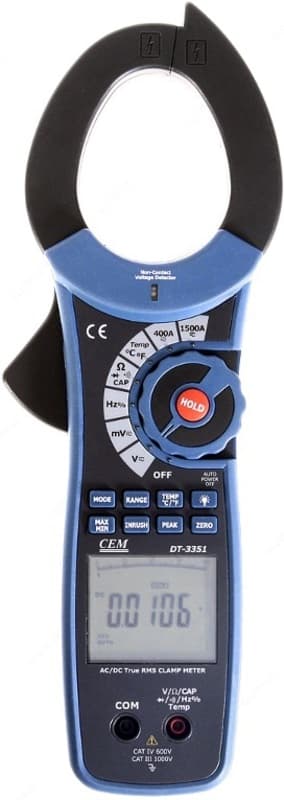 DT-3351 — профессиональные токовые клещи для измерения постоянного и переменного тока — 1