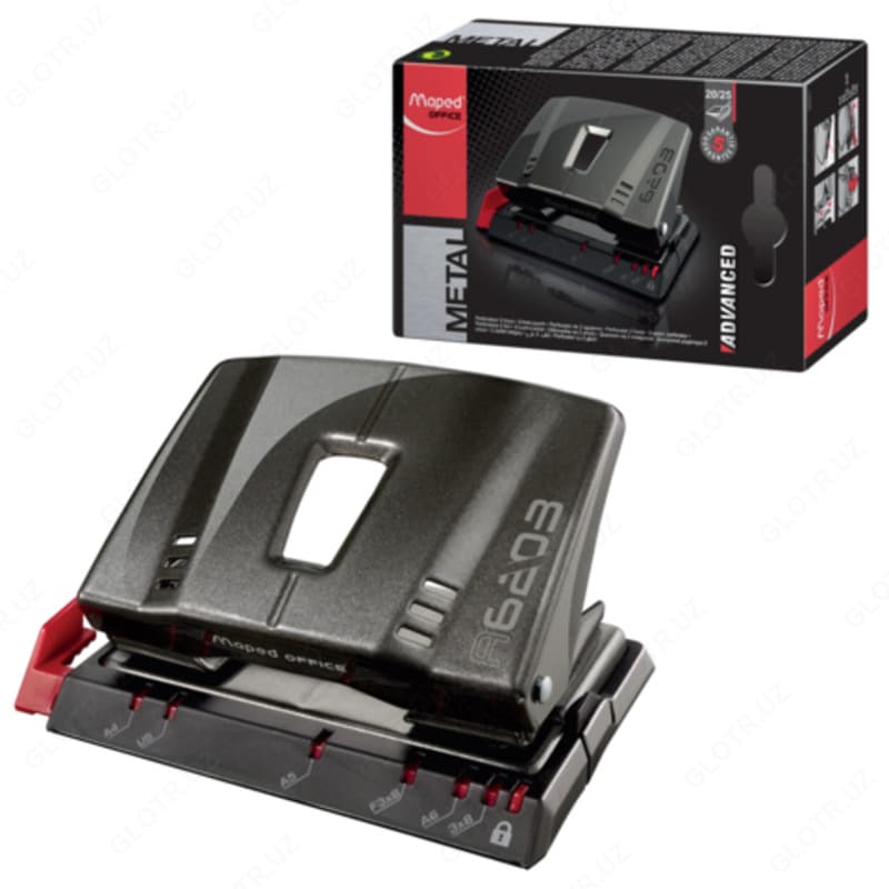 Дырокол Maped 620311 (25лист Advanced Metal) черный — 1