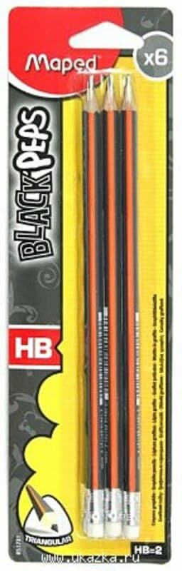 Карандаш чернографитовый Maped 851731 (НB, Black'Peps) — 1