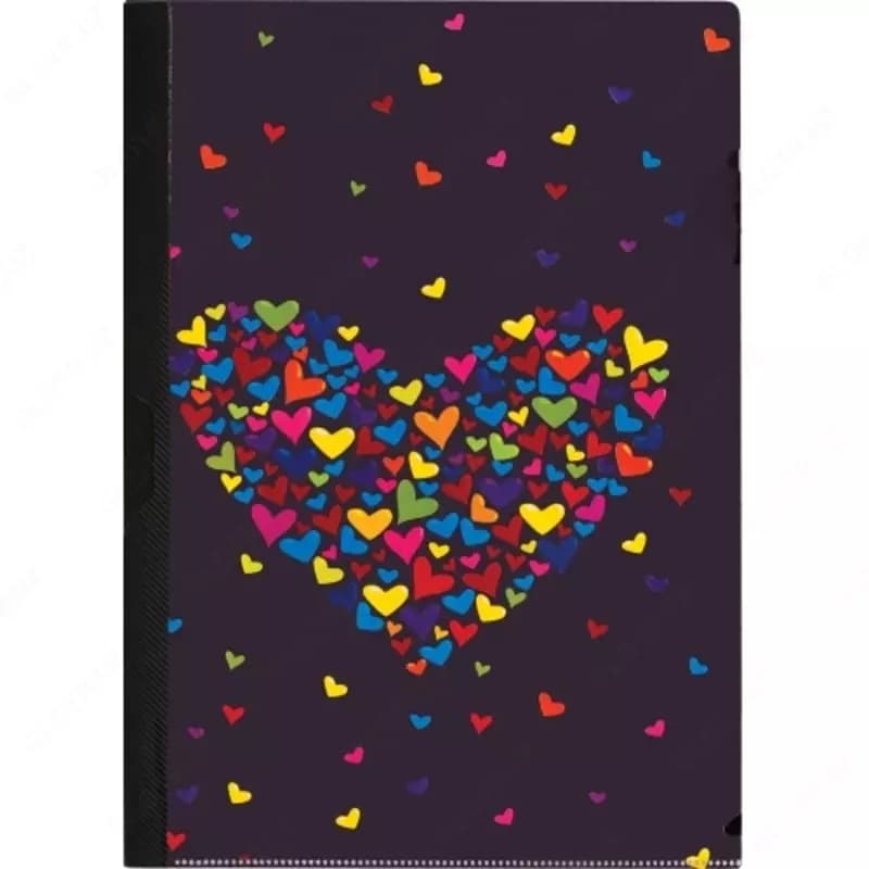 Папка-скоросшиватель А4 Hearts 0,45/0,18 мм ассорти ПП, Centrum — 1