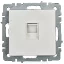 Розетка компьютерная BRITE RJ45 кат.6 РК11-БрБ белый IEK