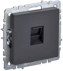 Розетка компьютерная BRITE RJ45 кат.6 РК11-БрГ графит IEK