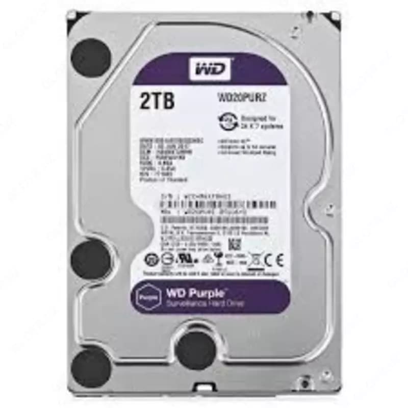 HDD - Диск - 2 Tb WD - Purple - (Фиолетовый) HIKVISION - (ОРИГИНАЛ) — 1