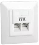 ITK Внутренняя инф. розетка RJ45 кат. 6 FTP 2 порта