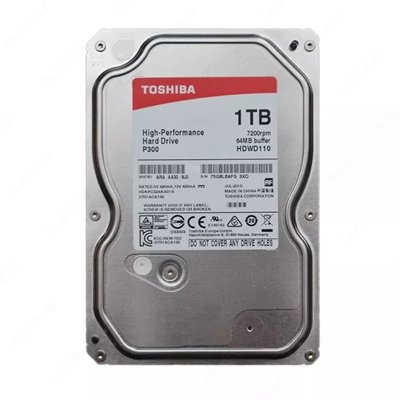Жесткий диск HDD Toshiba 1TB pc p300 — 1