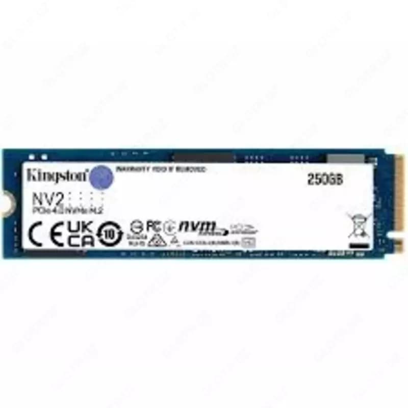 SSD M2 Kingston 250GB NVMe (чтение/запись 3000/1300 МБ/с SNV2S/250G) — 1