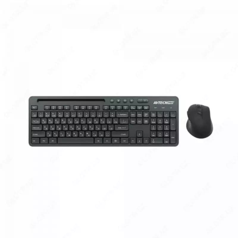 Клавиатура и мышь AVTECH PRO CW604 (Black, White) — 1