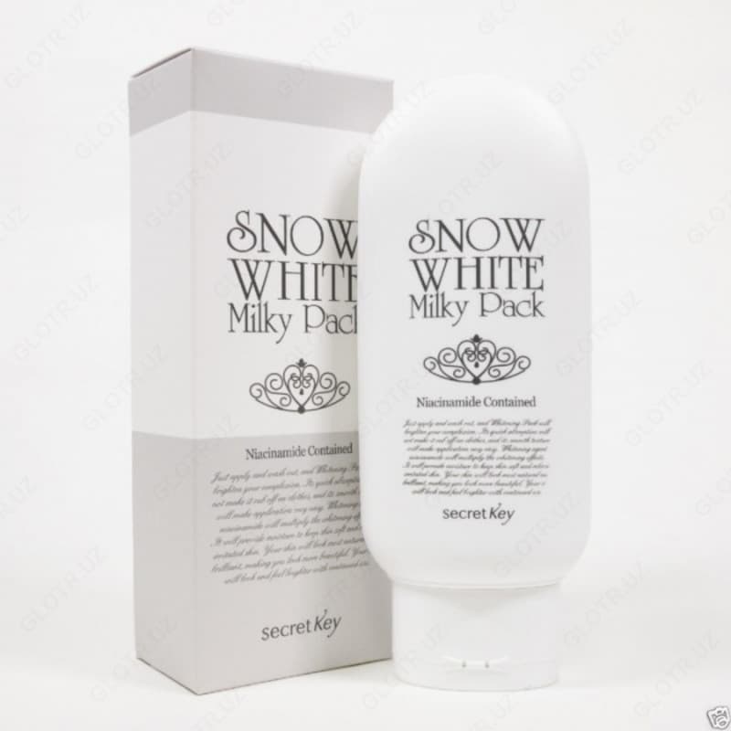 Отбеливающая маска для лица Secret Key Snow White Milky Pack — 1