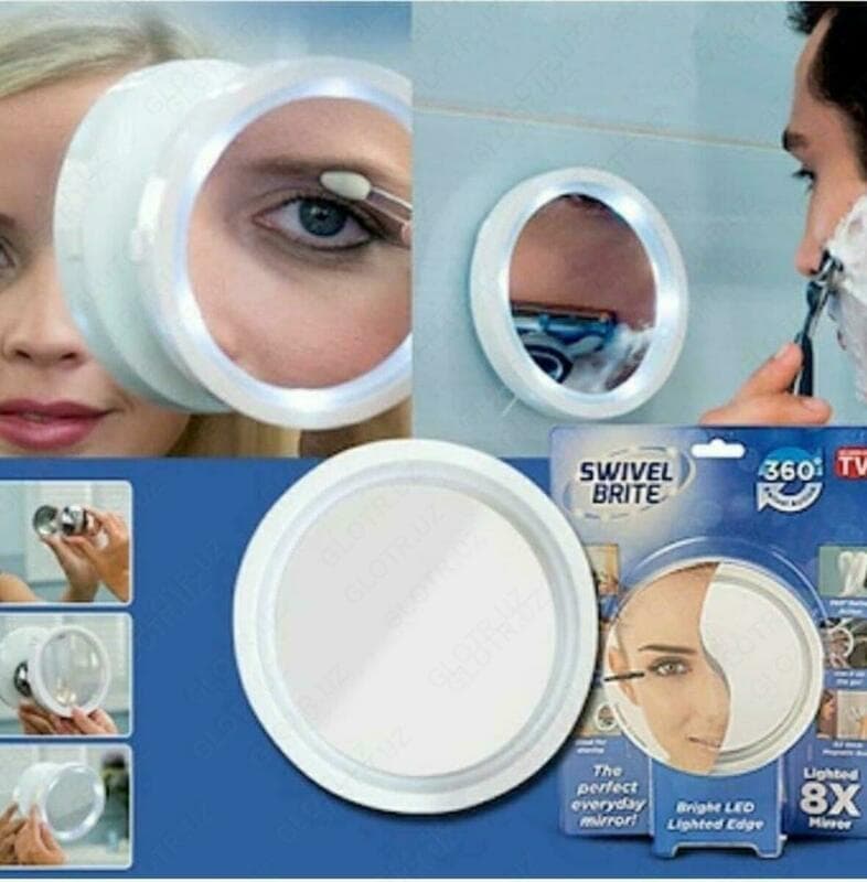 Увеличительное зеркало Swivel brite с подсветкой — 1
