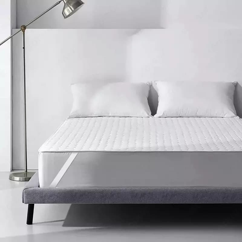 Наматрасник защитный Sleep protect стёганный 100x200х2см (Сатин, Холлофайбер) — 1