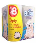 Туалетная бумага Elma, 8 рулонов