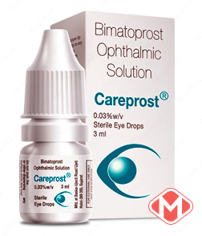 Средство для увеличения ресниц Careprost (Карепрост) Bimatoprost Ophthalmic Solution — 1