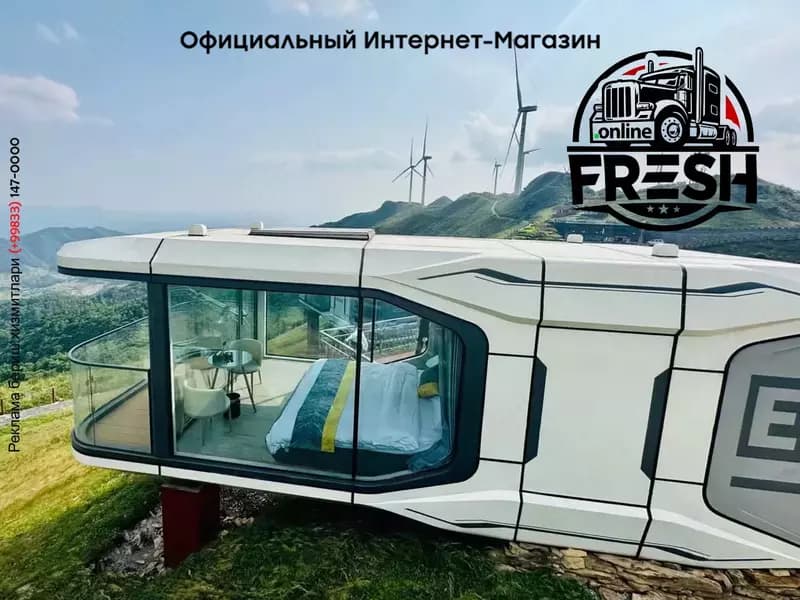 Модульный дом Space Capsule House E6 с 1 спальней, ванной и балконом площадью 27,2 м² — 1