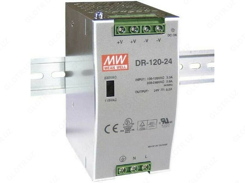 DRH-120-24 Блок питания импульсный MEAN WELL — 1