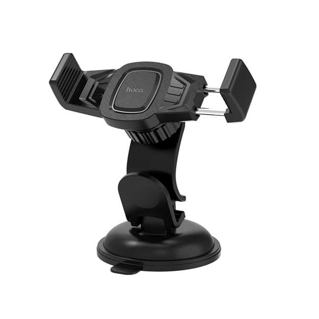 Hoco CA40 Refined suction cup base in-car dashboard phone holder, Black — 1