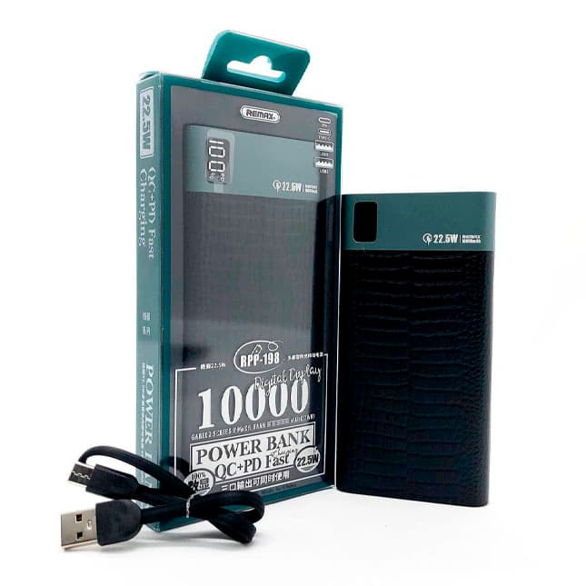 Tashqi batareya Remax RPP198 10000mAh — 1