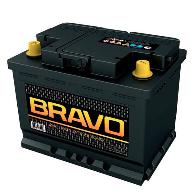 Car battery Bravo 60Ah 480A 12 V — 1