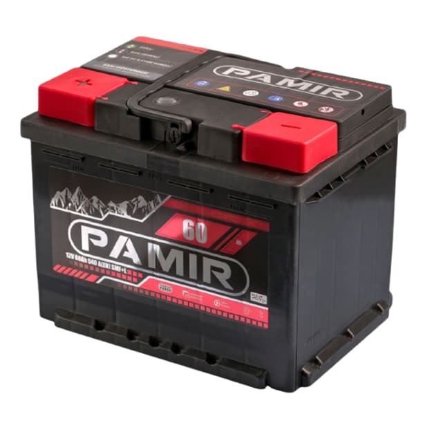 Pamir 60Ah 540A 12V SMF+L Car Battery — 1