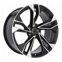 Avtomobil uchun diska R20 D5493 5-112 Black Machine 4 ta