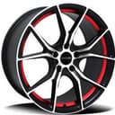 Diska mashina uchun R15 55342 4-100 B RED 4 ta