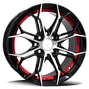 Diska mashina uchun R15 50185 4-100 BM RED 4 ta