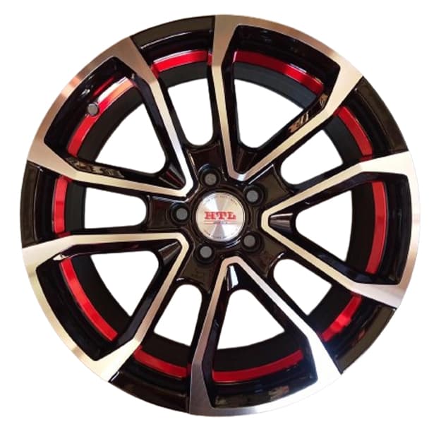 Diska mashina uchun R17 75359 4-100 Matt black redline 4 ta — 1