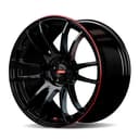 Diska mashina uchun R15 R123 Gloss Balck red lip 4*100 ET35 CB56.5 4 ta