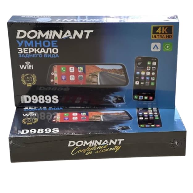 Videoregistrator Dominant D989S Wi-Fi 4K ULTRA HD + podarka 32GB Fleshka — 1