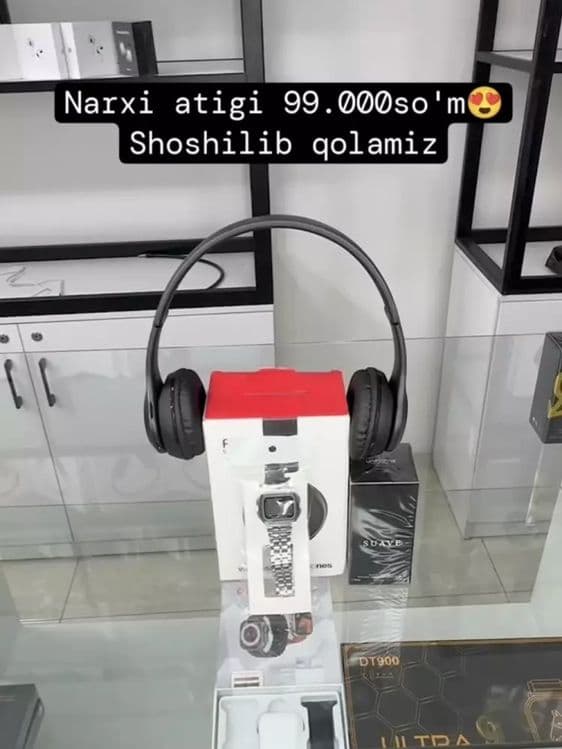 Quloqchin va casio soat, atir to’plami bonusga — 1