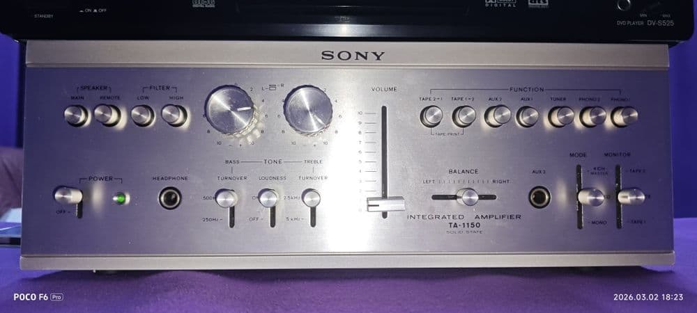 Усилитель SONY TA-1150 в идеально состоянии — 1