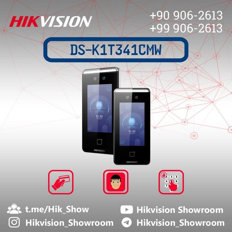 DS-K1T341CMW Hikvision kirish terminali. Hodimlar ish grafigi nazorati — 1