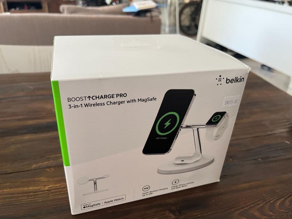 Belkin BOOST↑CHARGE PRO 3-in-1 Wireless Charger with MagSafe — 1