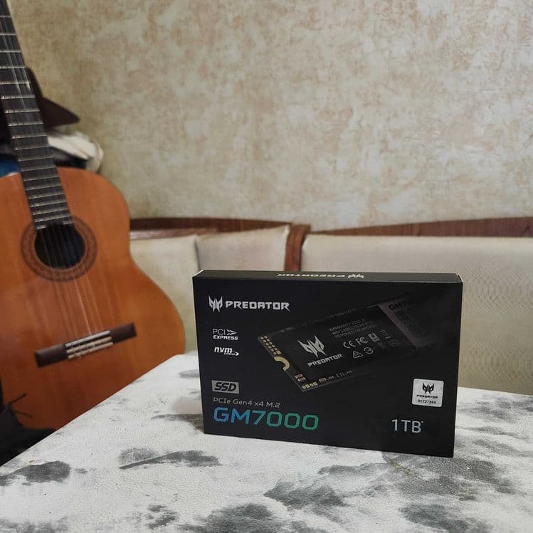 Acer Predator GM7000 1TB Gen4 — флагманский NVMe SSD до 7400MB/s — 1