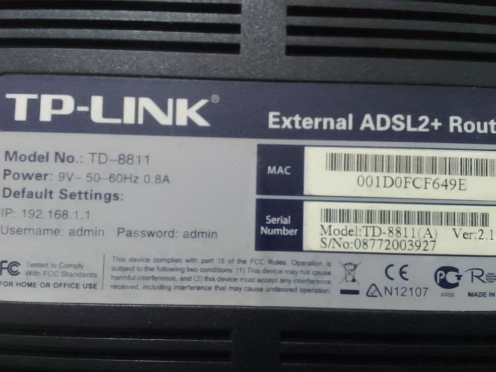 ADSL модем TP Link TD-8811 — 1