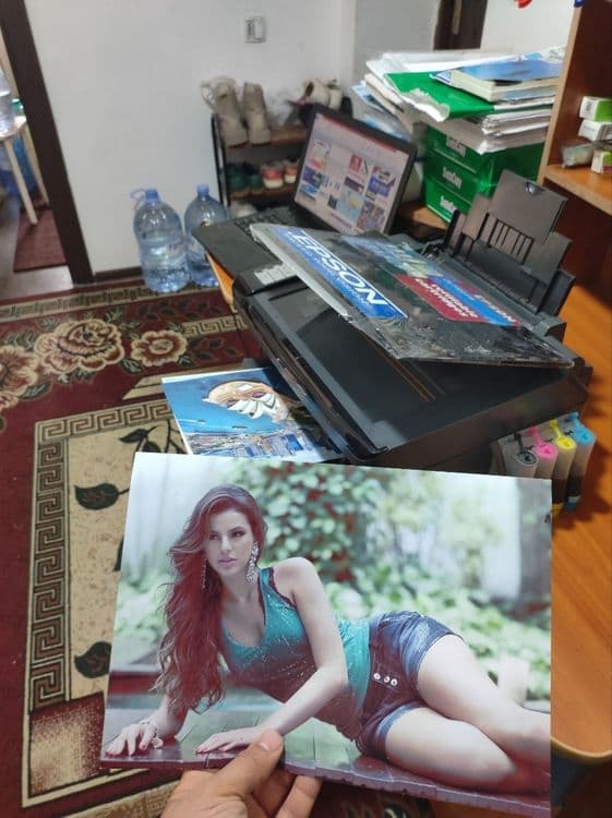 Epson 7300 rangli kopiya skanerli printer aybi yoq xarajat yoq idialni — 1