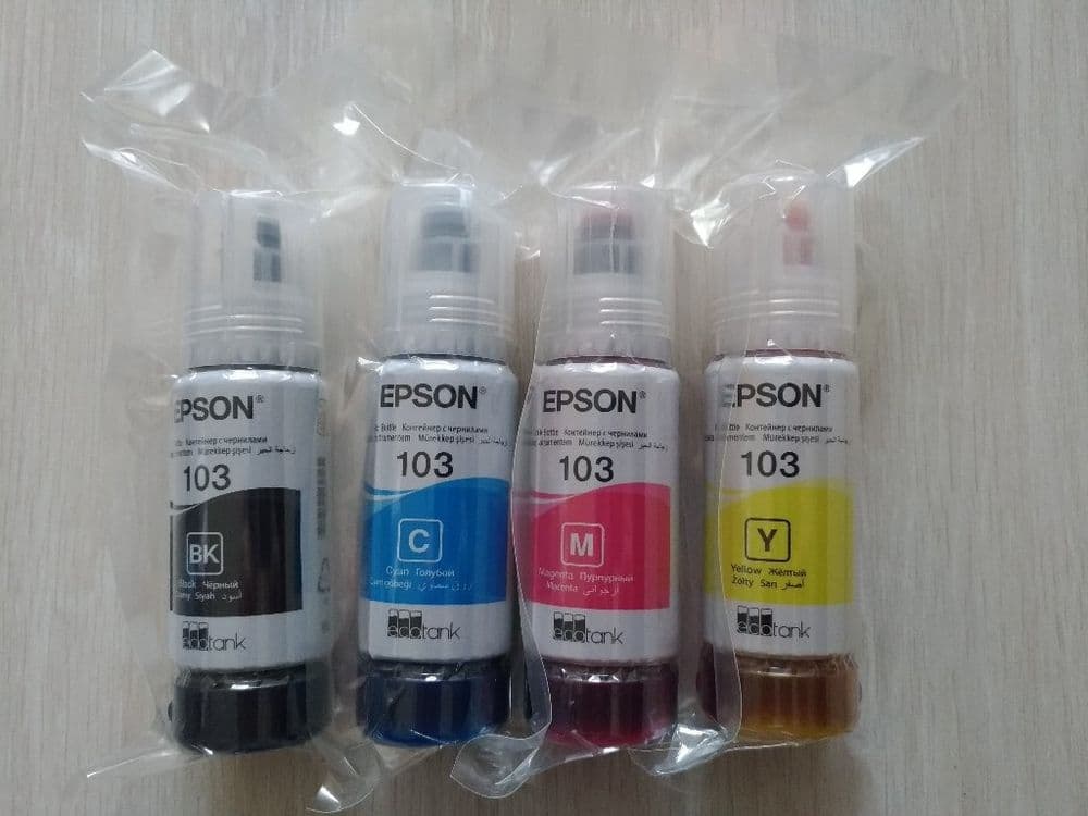 Чернила Epson 103, комплект 4 х 65 мл — 1