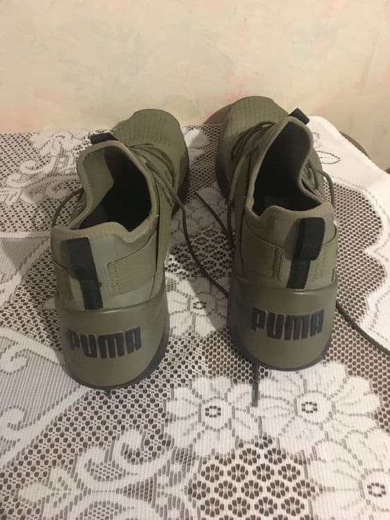 Кросовки puma, размер 45, привезены из Германии, новые., цвет хакки. — 1