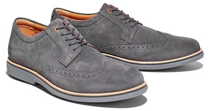 Мужские Оксфорды Timberland City Groove Brogue(серые) — 1