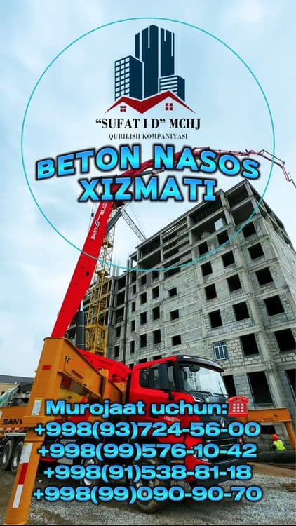 Beton nasos xizmati — 1