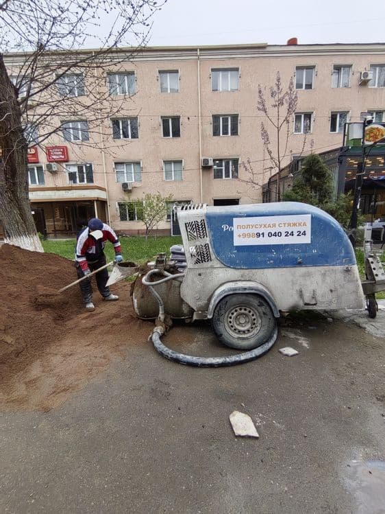 Сухой Стяжка пола, за кв 25000 — 1
