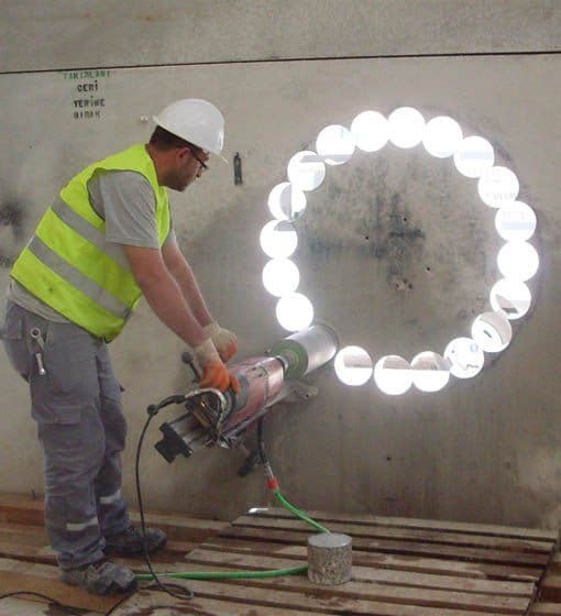 Beton, devor teshish — 1