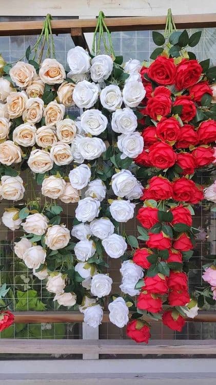 Искусственные розы свисающие 34 Розы — 1