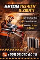 Beton teshish va eshik ochish xizmati